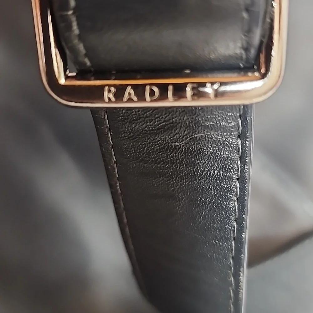 Radley London Elegant Minimalist Navy Blue Crossbody Messenger Saddle Bag Unisex